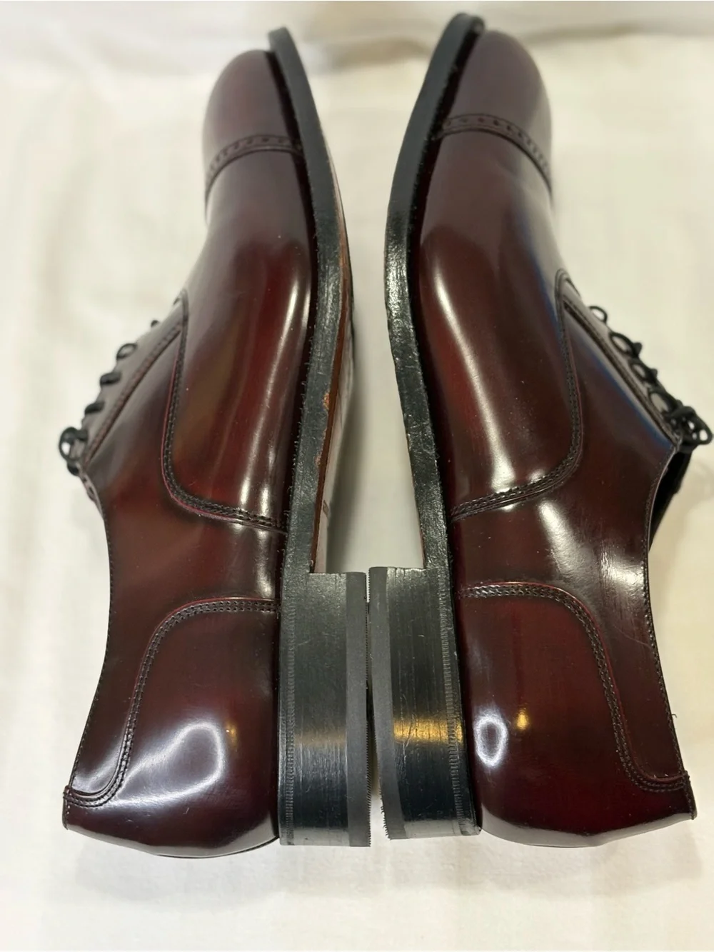 Florsheim Lexington Cap Toe Burgundy Oxford Dress Shoes SZ 10.5 3E (EEE) $145